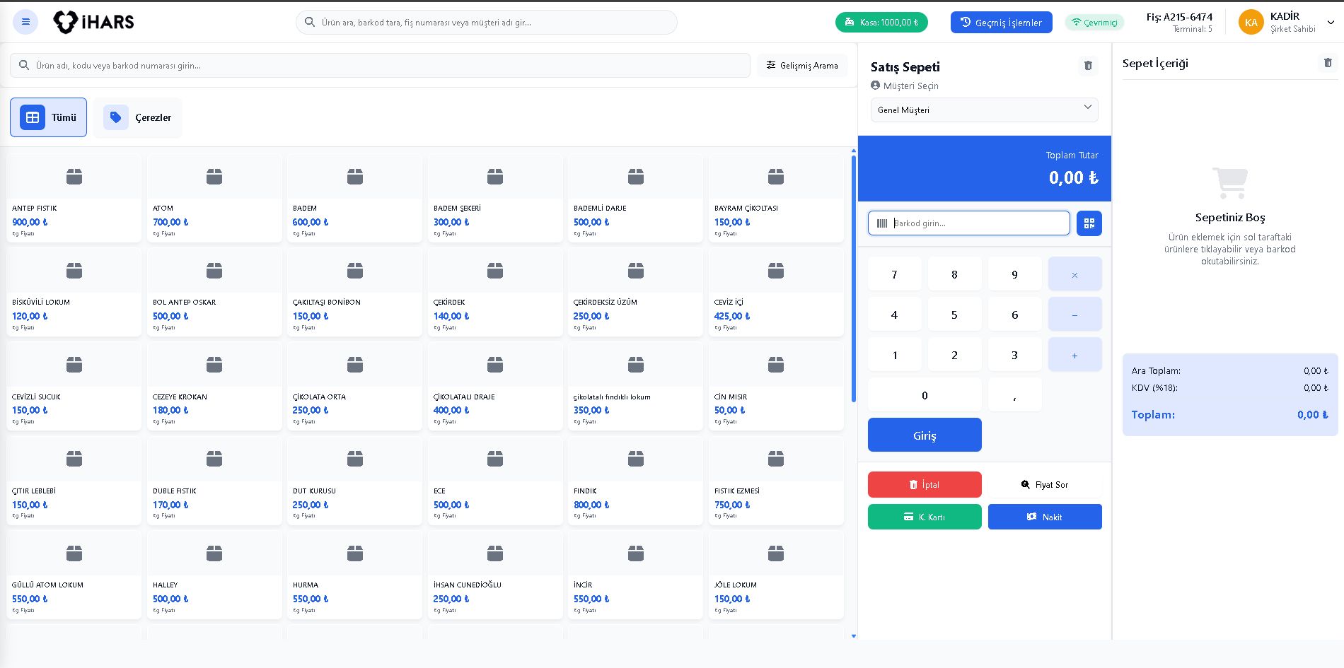 Market Otomasyon Sistemi